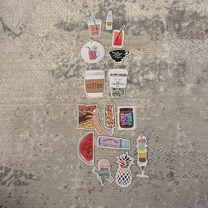Super aesthetic food and drink sticker pack!